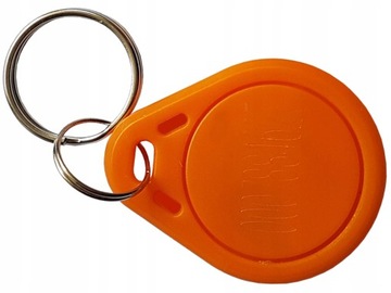 Brelok TAG RFID Unique 125kHz EM4100 do ZAMKA DOMOFONU pomarańczowy 10sztuk