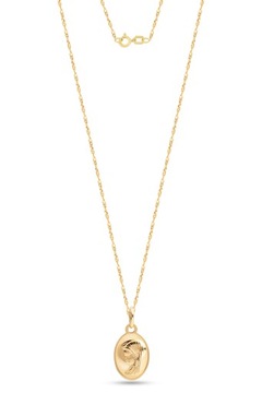 ЗОЛОТАЯ МЕДАЛЬ ЦЕПОЧКА КРЕЩЕНИЕ СВЯТОЕ ПРИЧАСТИЕ 333