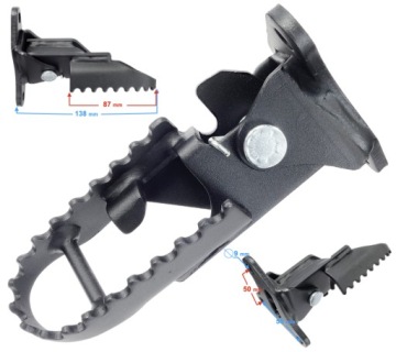 Подставка для ног (правая для водителя) VOGE 300 Rally