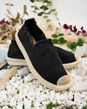 ЧЕРНЫЕ ЖЕНСКИЕ ЭСПАДРИЛЬИ DINZZ 38