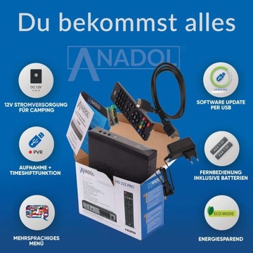 Декодер Anadol HD 222 Pro DVB-S2 – ДЛЯ ВАШЕГО ДОМА!