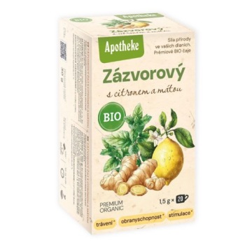 Чай імбирний з лимоном і м'ятою біо (20 x 1,5 г) 30 г - APOTHEKE