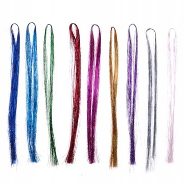 1000 Pcs Hair Tinsel Sparkle Holographic Glitter E