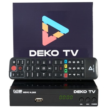 Тюнер-декодер DVBT2 DekoTV PRO Наземное телевидение DVB-T2 HEVC H.265 DEKO