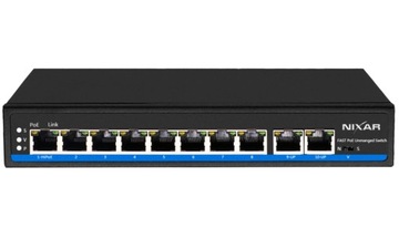 Switch PoE NX-S1100P-8F2F 10/100Mbps,1x HiPoE,120W