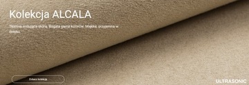 Beżowa GT ALCALA Zamsz Nubuk Tkanina Tapicerka samochodowa na podsufitkę