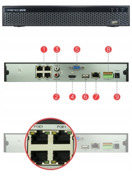 КОМПЛЕКТ МОНИТОРИНГА 4 IP-КАМЕРЫ 8MPIX 4K ПРЕМИУМ UHD ЦИФРОВОЕ КАЧЕСТВО 4K POE