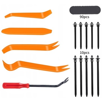 SPINKI SAMOCHODOWE DO TAPICERKI AUTA KLIPSY KOŁKI 925 EL + ŚCIĄGACZE WYJMAK