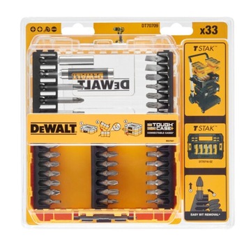 Набор бит-держателей 33 шт. 1/4' DeWALT DT70709.