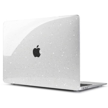 Жесткий чехол Alogy для Apple MacBook Air 13 M1 2020, прозрачный блестящий чехол