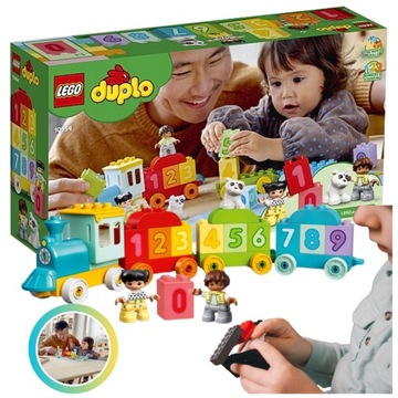 LEGO DUPLO BLOCKS ПОЕЗД НАБОР ИЗ БЛОКОВ 18М+ ИГРУШКА-ФИГУРА ДЛЯ ДЕТЕЙ