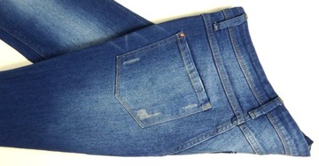 VILA spodnie damskie jeansy SLIM FLARE wysoki stan przetrcia 36