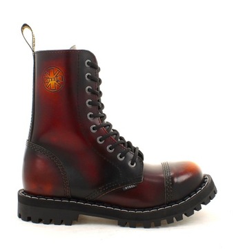 GLANY STEEL ŻÓŁTY/CZERWONY/CZARNY 10-DZIUR 105-106/O/Y/R/B 36