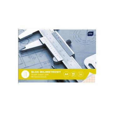 Blok Milimetrowy Interdruk A4 20K 80g/m2