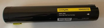 LEXMARK TONER X945X2YG YELLOW ORYGINAŁ PUSTY