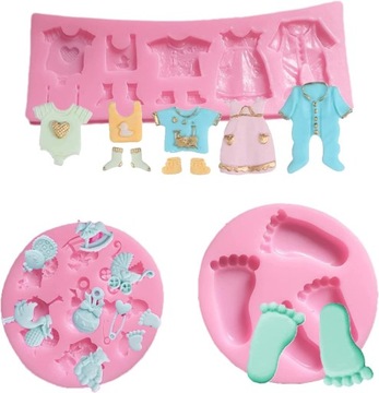 Silikonowa forma do pieczenia ciastek 3D Baby Motywy do pieczenia Baby Ubra