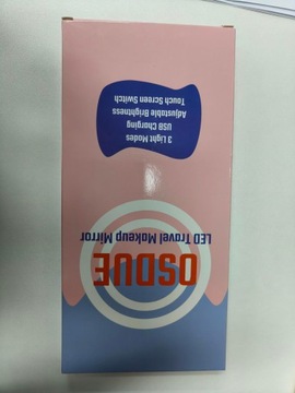 Зеркало с подсветкой на батарейке, 3 уровня освещения, 10-кратное увеличение.