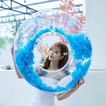 НАДУВНОЕ КОЛЕСО ДЛЯ ПЛАВАНИЯ ДЕТСКОГО БАССЕЙНА ПЕРЬЯ 65см