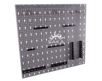 ŚCIANKA TABLICA WARSZTATOWA 4 PŁYTY +KPL ZAWIESZEK