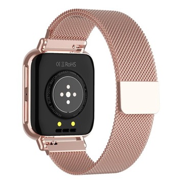 Умные часы с пульсометром Bluetooth 4.0 из золотой стали