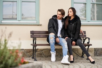 ДУБЛЕНКА ЖЕНСКАЯ С КАПЮШОНОМ, ВСТАВКАМИ ПЕРЕДНИМИ ZL01