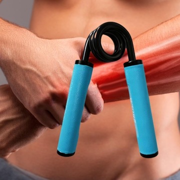 Тренажер для пальцев Противоскользящее усиление рукоятки Сила захвата Синий 250 фунтов