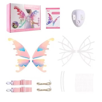 ELECTRIC FAIRY WINGS ELEKTRYCZNE SKRZYDŁA WRÓŻKI Z DIODAMI LED NA HALLOWEEN