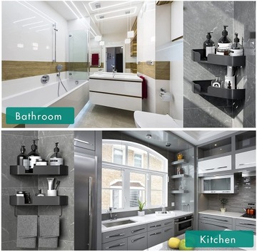 ПОДВЕСНЫЕ ПОЛКИ ДЛЯ ДУША, ЧЕРНЫЕ