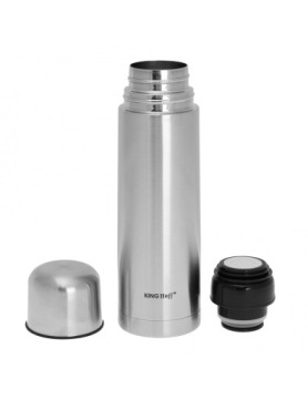 Термос Kinghoff Click Clack 0,75л СТАЛЬ С КРЫШКОЙ