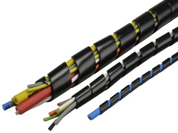 Шланг спиральный ГСТБ-4, органайзер для кабеля в оплетке