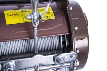 ЛЕБЕДКА ЭЛЕКТРИЧЕСКАЯ ТРОСОВАЯ 600 300 кг ВЕРЕВКА 34м