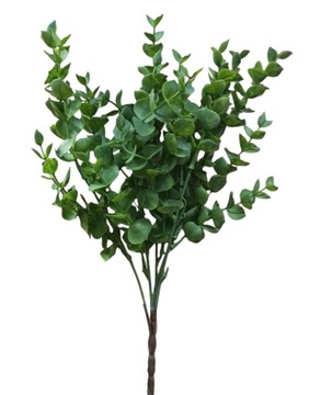 EUKALIPTUS zielony BUKSZPAN sztuczny kwiat ozdobna gałązka 40 cm
