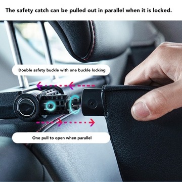 Poduszka zagłówka samochodu w kształcie litery U. Regulowana, JL