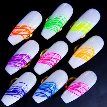 НЕОНОВЫЙ ДЕКОРАТИВНЫЙ ГЕЛЬ СВЕТИТСЯ В УФ-УФ SPIDER GEL 3g ЦВЕТА