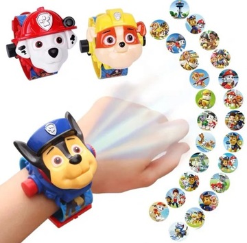 PAW PATROL 3D ЧАСЫ С ПРОЕКТОРОМ МАРШАЛЛА, сказочный детский проектор