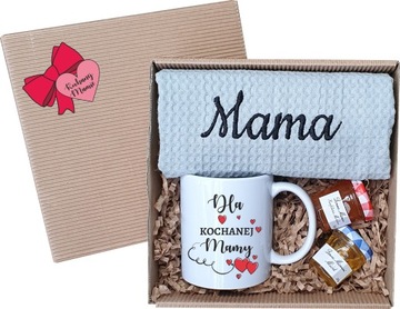PREZENT DLA MAMY ZESTAW PREZENTOWY KUBEK MAMA HAFT