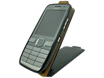 Etui GUMOWE z klapką HQ do NOKIA E52 czarny