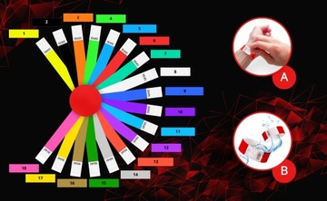 OPASKI IDENTYFIKACYJNE PAPIEROWE NA RĘKĘ KONCERTOWE TYVEK Z NADRUKIEM 100