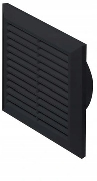 KRATKA WENTYLACYJNA 20x20 Z SIATKĄ CZARNA Fi 150