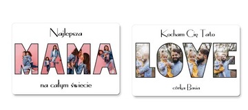 Благодарность гостям на причастие, крещение, годовалый Магнит с фото УЗОРЫ