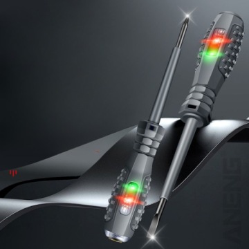 Тестер напряжения, светодиодная отвертка, набор из 2 плоских отверток Phillips