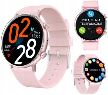ZEGAREK SMARTWATCH RUBICON RNCE98 ROZMOWY RÓŻOWY