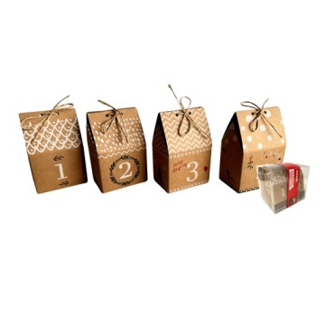 Коробки для адвент-календаря, домики для рукоделия, 24 шт.