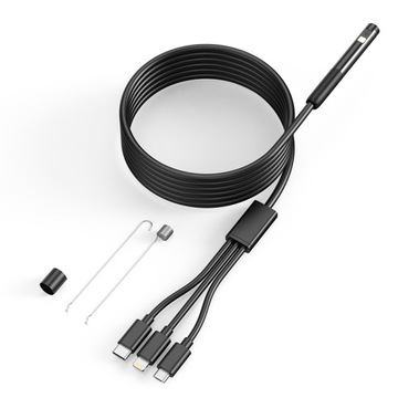 ПРОВЕРОЧНАЯ КАМЕРА ДЛЯ ТЕЛЕФОНА-ЭНДОСКОПА WiFi micro USB USB-C iOS ANDROID