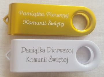 Флешка 128Гб usb2.0 белая + печать, гравировка 10 шт.