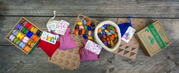 Мелки Crayon Rocks в бархатном мешочке - 8 кружочков