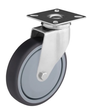KOŁO SKRĘTNE 125mm NIE RYSUJE REGAŁ KRYTE ŁOŻYSKO KULKOWE KOLO SKRETNE