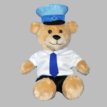 Maskotka Miś Policjant 25 cm