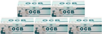 5x Gilzy Tutki Papierosowe OCB Menthol 100szt.