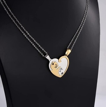 NASZYJNIK PRZYJAŹNI BEST FRIENDS Yin Yang KOMPLET